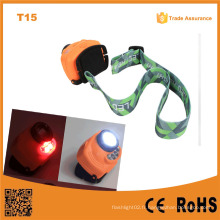 T15 Handsfree Switch Outdoor 3PC AAA Battery Head Lamp Capteur multi-fonctions LED Capteur LED Light $